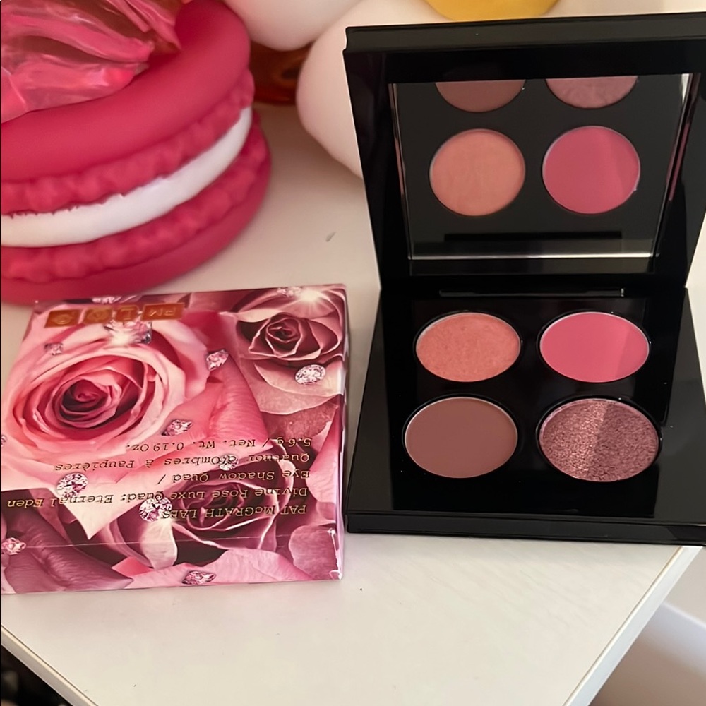 New Pat McGrath Pink Eyeshadow Palette divine Rose Luxe Quad: Eternal Eden